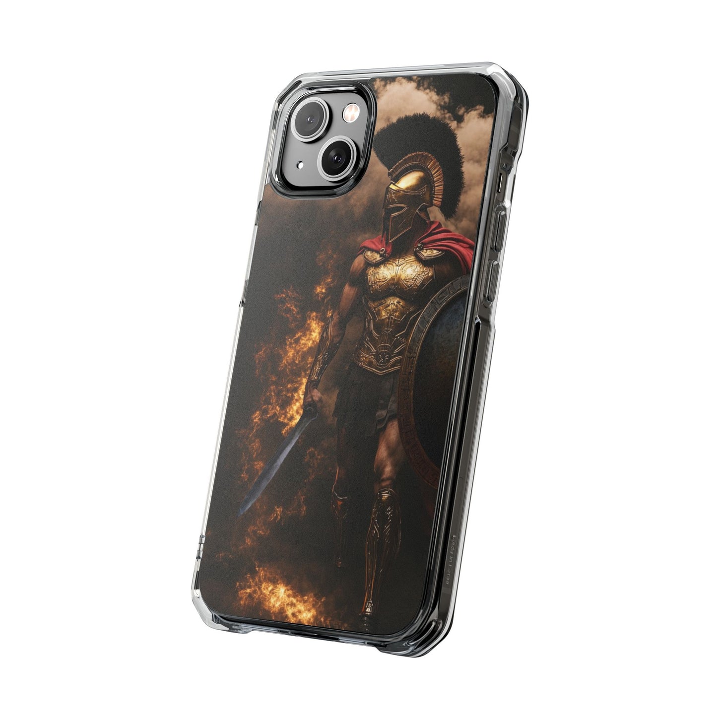 Spartan Warrior Magnetic Impact Case — Clear Protective Phone Case