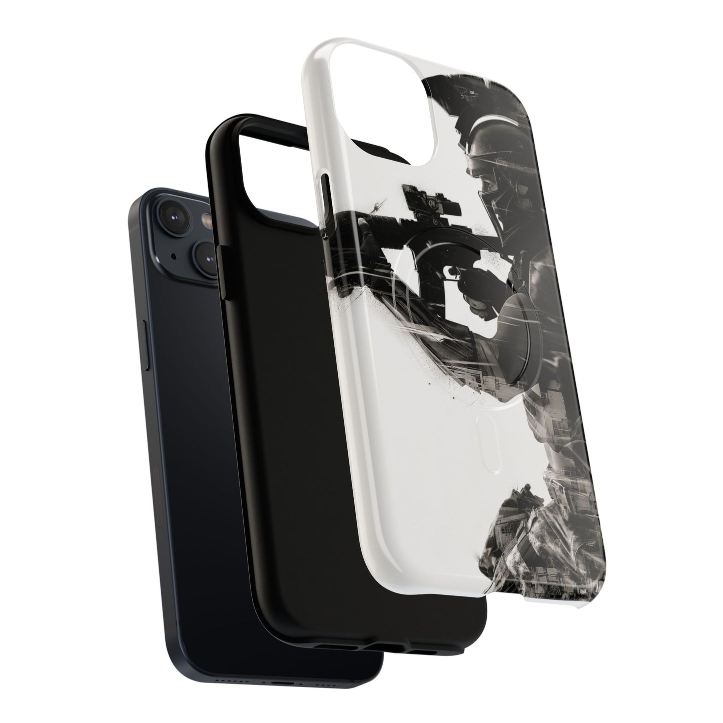 Tough Magnetic Case — Tactical Soldier Silhouette iPhone Cover