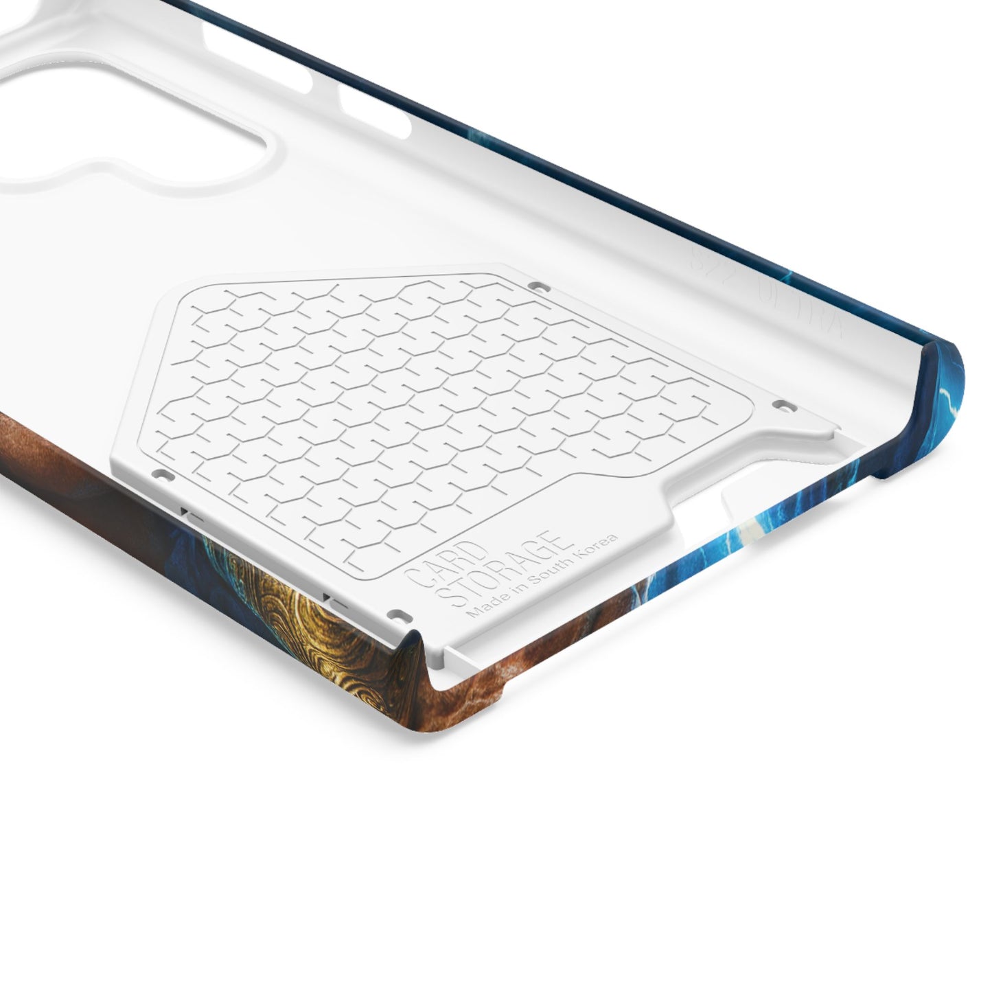 Zeus Lightning Phone Case with Card Holder — Mythic God Armor Design