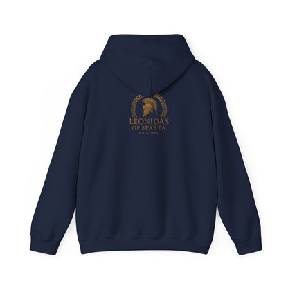 Spartan Warrior Hoodie – Leonidas of Sparta Battle Graphic Sweatshirt