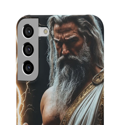 Zeus Lightning Phone Case — Mythic God Portrait Snap Case