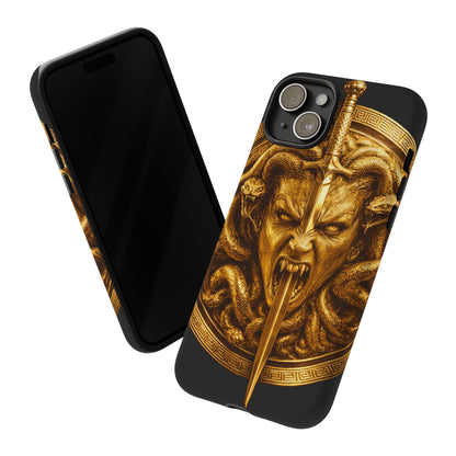 Phone Case — Gold Medusa Dagger Armor iPhone Cover