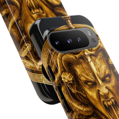 Phone Case — Gold Medusa Dagger Armor iPhone Cover