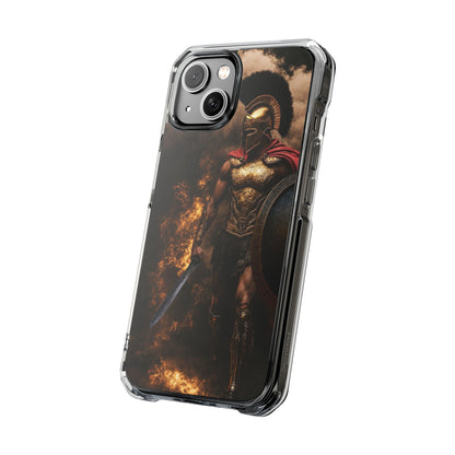 Spartan Warrior Magnetic Impact Case — Clear Protective Phone Case