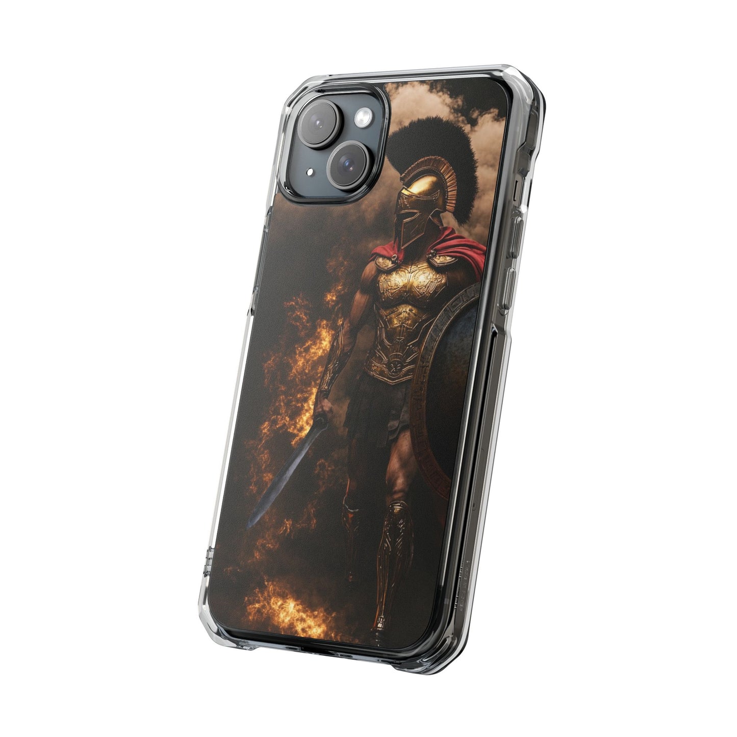 Spartan Warrior Magnetic Impact Case — Clear Protective Phone Case