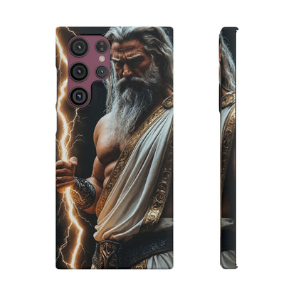 Zeus Lightning Phone Case — Mythic God Portrait Snap Case