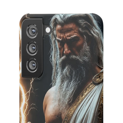 Zeus Lightning Phone Case — Mythic God Portrait Snap Case