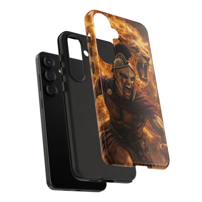 Spartan Lion Phone Case – Fierce Warrior Armor iPhone Case