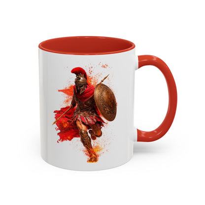 Spartan Warrior Accent Coffee Mug (UK/EU)