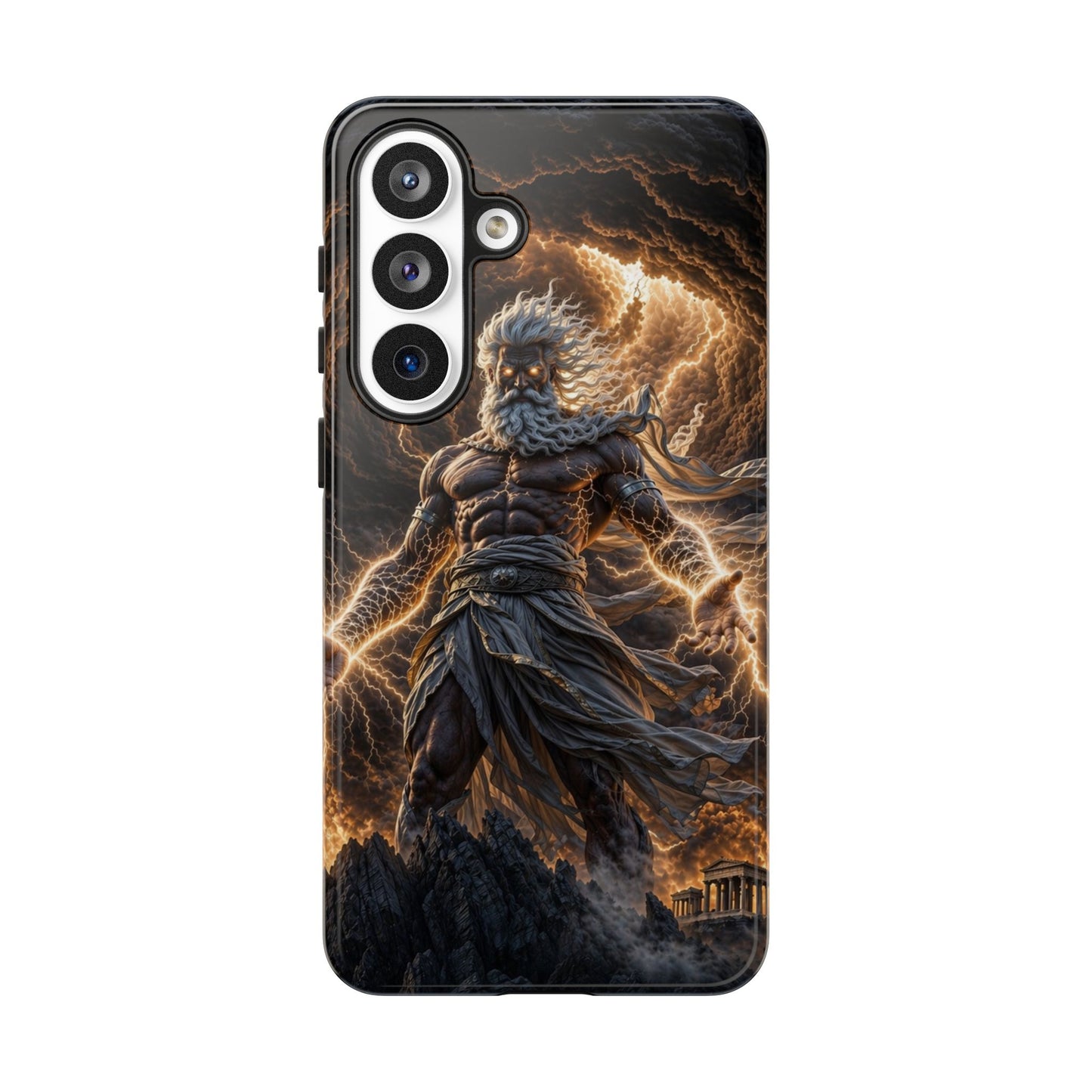 Mythic Thunder God Phone Case — Lightning Warrior Tough Protective Cover