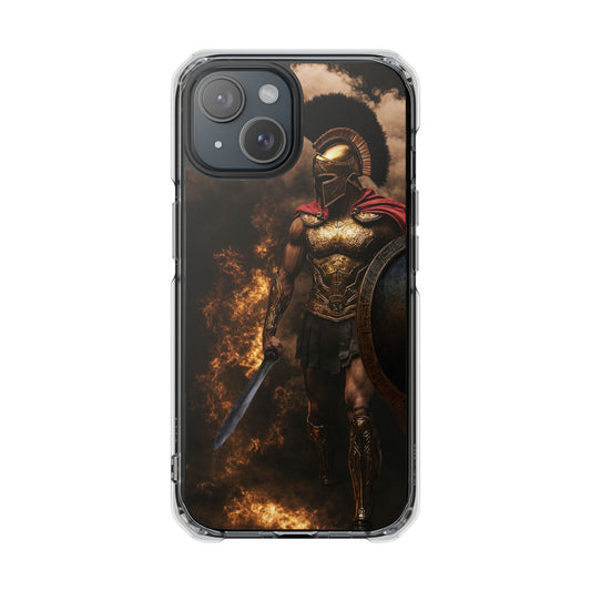 Spartan Warrior Magnetic Impact Case — Clear Protective Phone Case