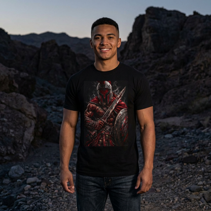 Spartan Warrior T-Shirt  'Leonidas of Sparta' Graphic Tee