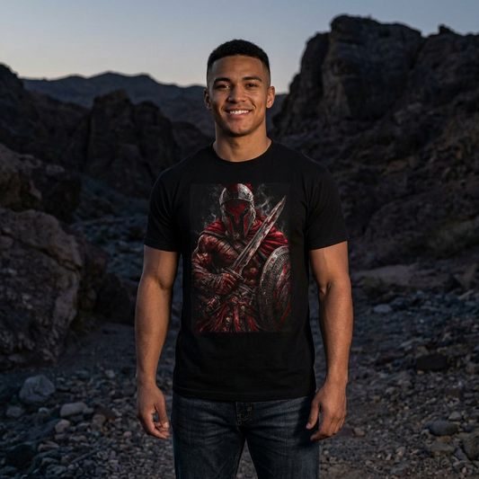 Spartan Warrior T-Shirt  'Leonidas of Sparta' Graphic Tee