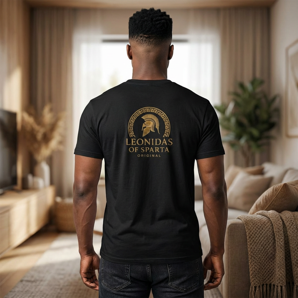Spartan Warrior T-Shirt  'Leonidas of Sparta' Graphic Tee