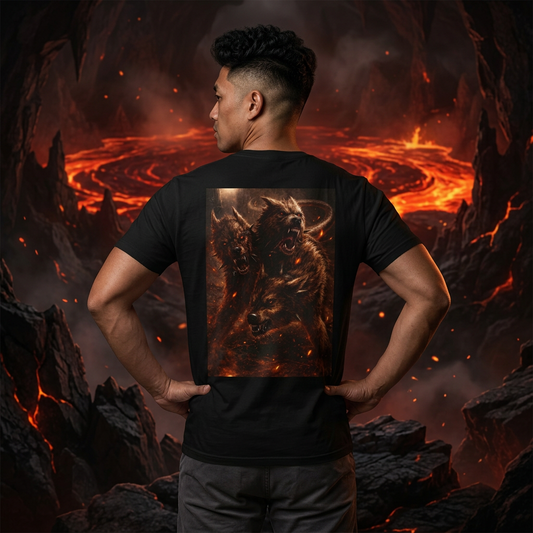 Cerberus- Fearsome Guardian of the underworld's gates T-Shirt