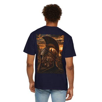 Spartan Helmet T-Shirt — "what we fight for"
