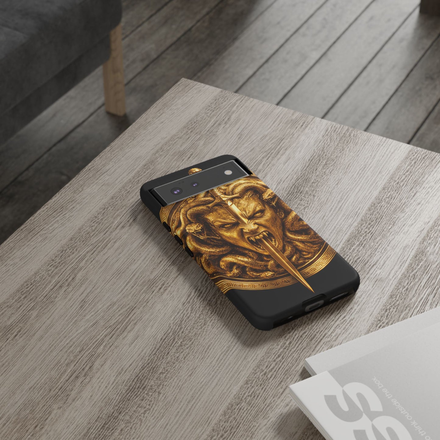 Phone Case — Gold Medusa Dagger Armor iPhone Cover