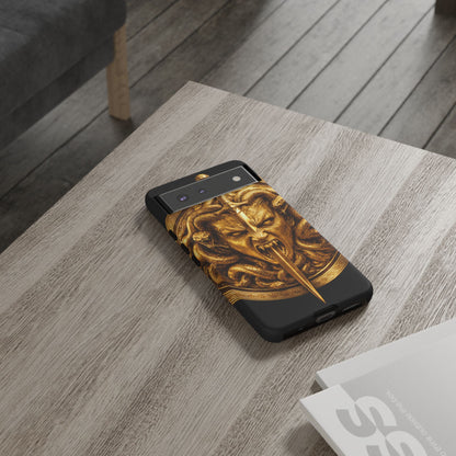 Phone Case — Gold Medusa Dagger Armor iPhone Cover
