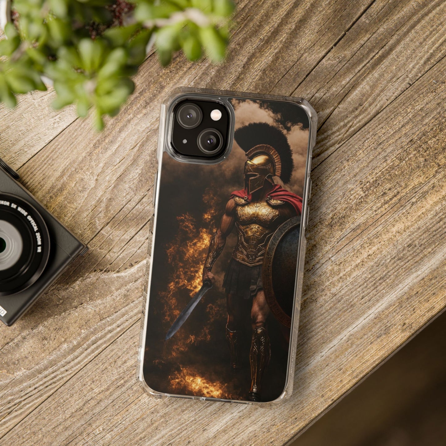 Spartan Warrior Magnetic Impact Case — Clear Protective Phone Case