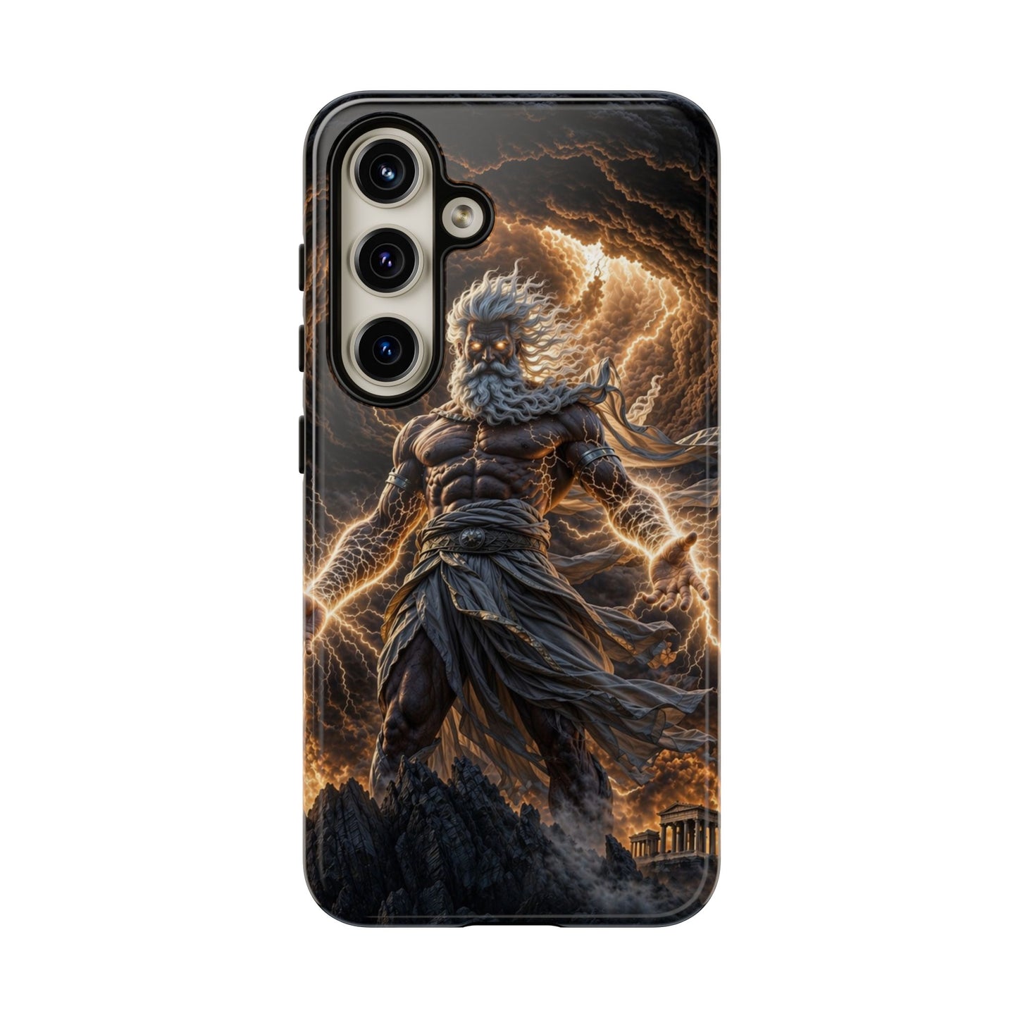 Mythic Thunder God Phone Case — Lightning Warrior Tough Protective Cover