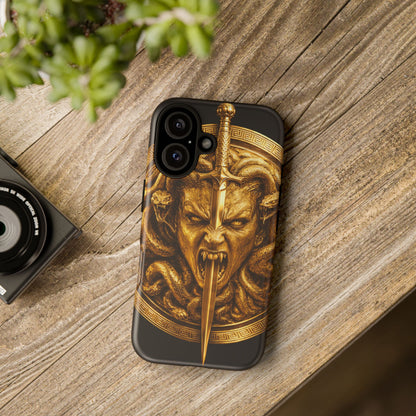 Phone Case — Gold Medusa Dagger Armor iPhone Cover