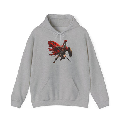 Spartan Warrior Hoodie – Leonidas of Sparta Battle Graphic Sweatshirt