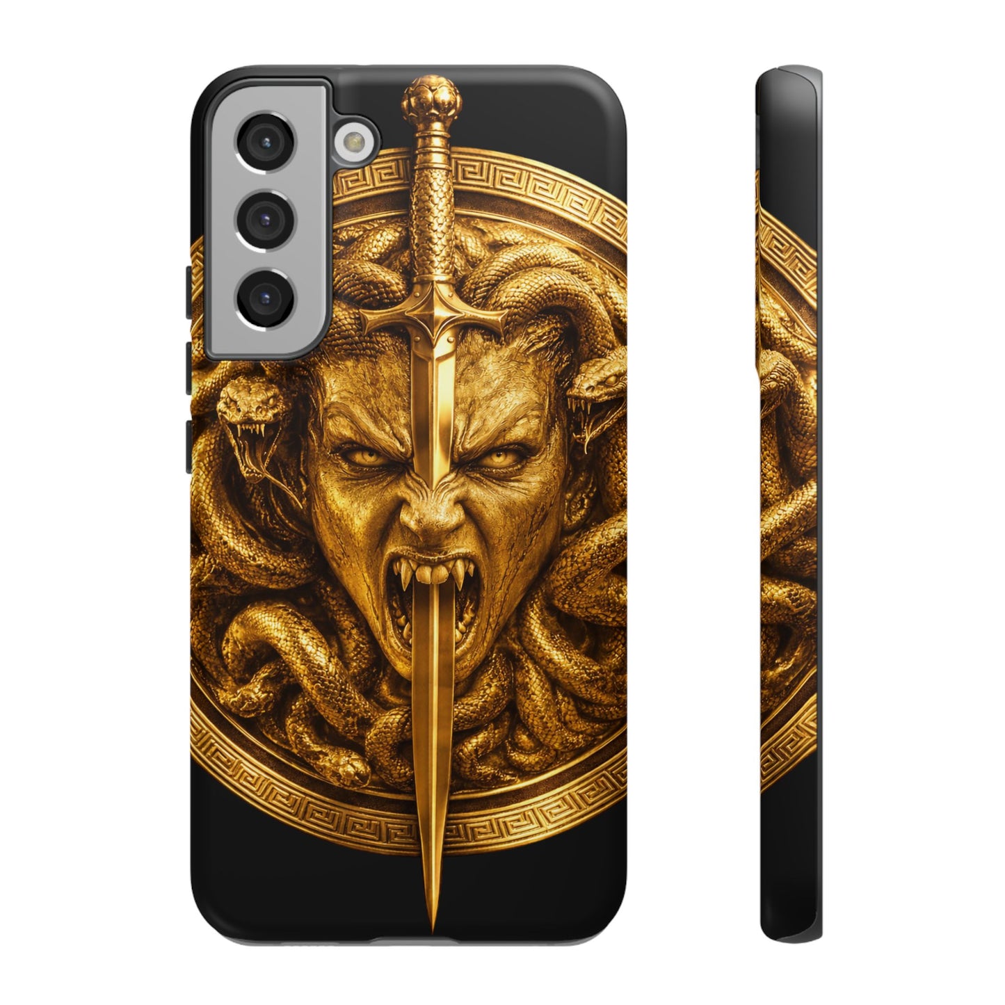 Phone Case — Gold Medusa Dagger Armor iPhone Cover