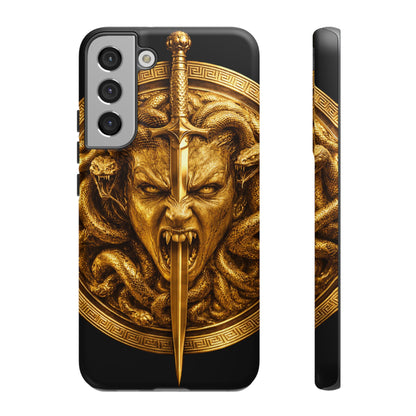 Phone Case — Gold Medusa Dagger Armor iPhone Cover