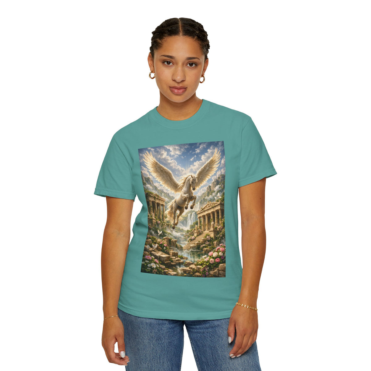 Pegasus Mythology T‑Shirt — Leonidas of Sparta Graphic Tee