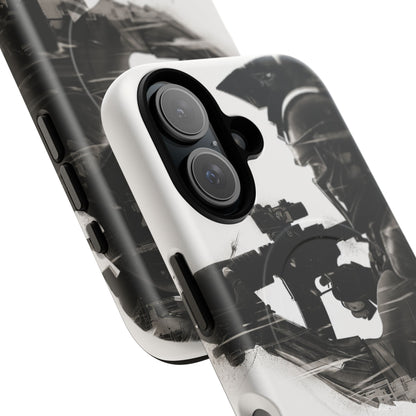 Tough Magnetic Case — Tactical Soldier Silhouette iPhone Cover