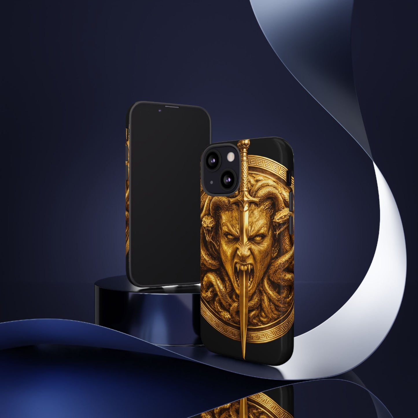 Phone Case — Gold Medusa Dagger Armor iPhone Cover
