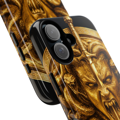 Phone Case — Gold Medusa Dagger Armor iPhone Cover