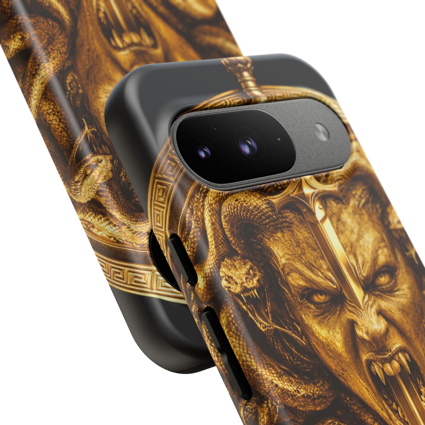 Phone Case — Gold Medusa Dagger Armor iPhone Cover