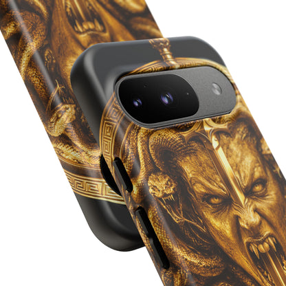 Phone Case — Gold Medusa Dagger Armor iPhone Cover
