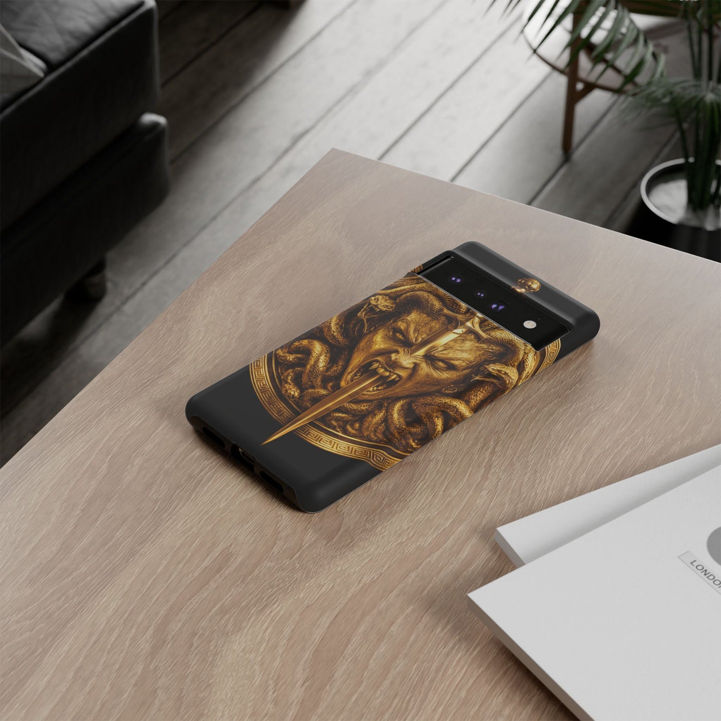Phone Case — Gold Medusa Dagger Armor iPhone Cover