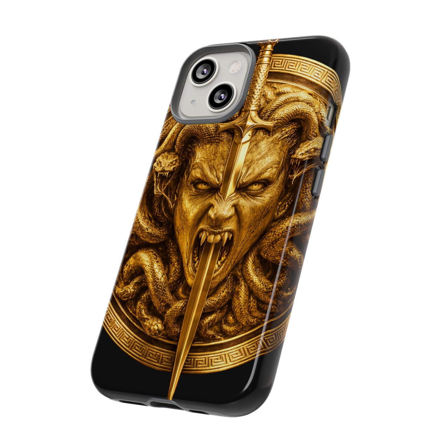 Phone Case — Gold Medusa Dagger Armor iPhone Cover