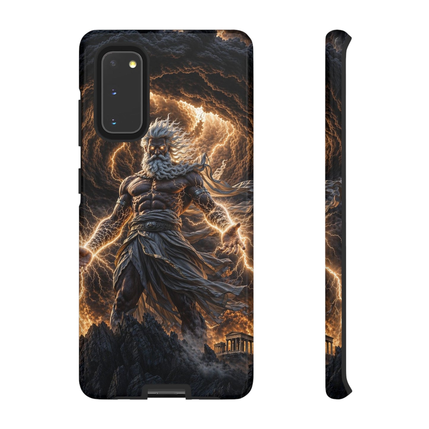 Mythic Thunder God Phone Case — Lightning Warrior Tough Protective Cover