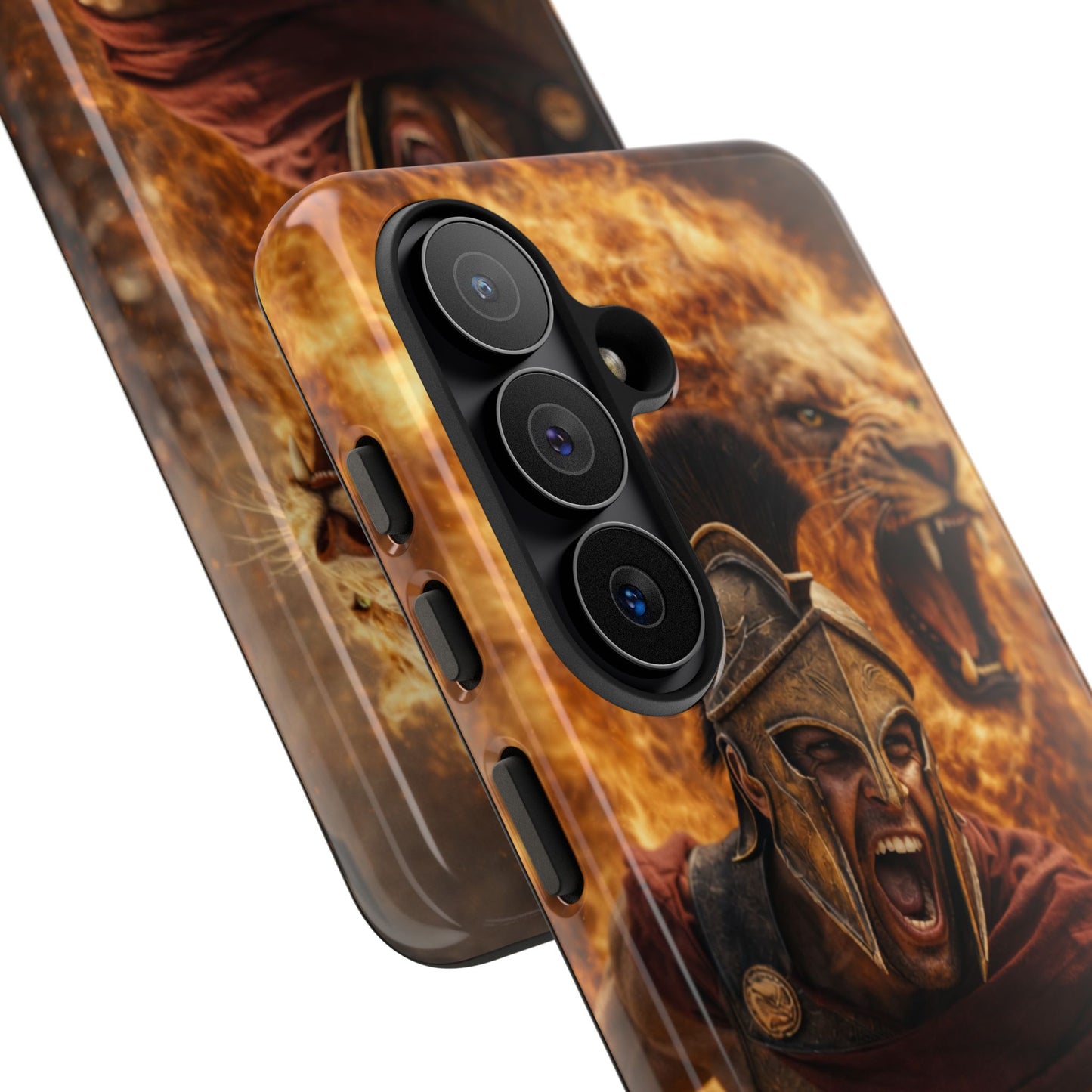 Spartan Lion Phone Case – Fierce Warrior Armor iPhone Case
