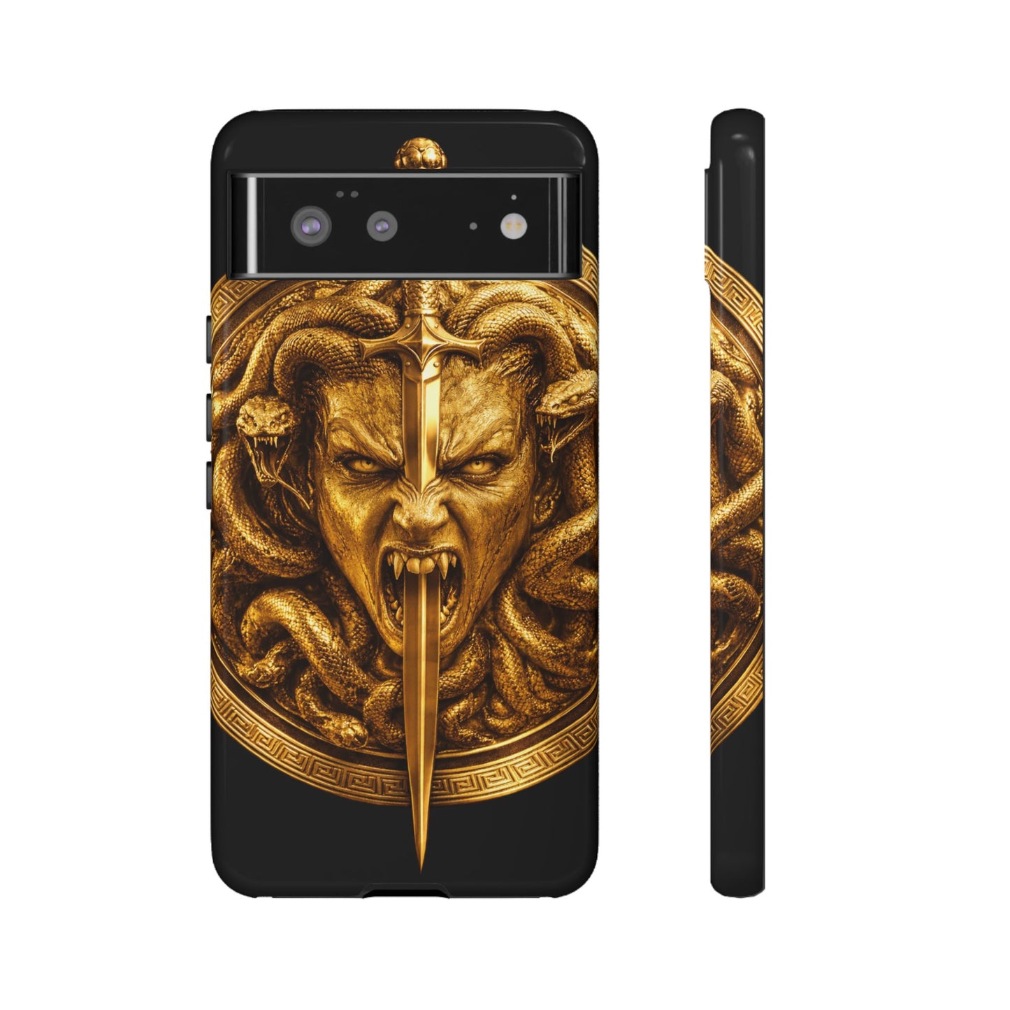 Phone Case — Gold Medusa Dagger Armor iPhone Cover