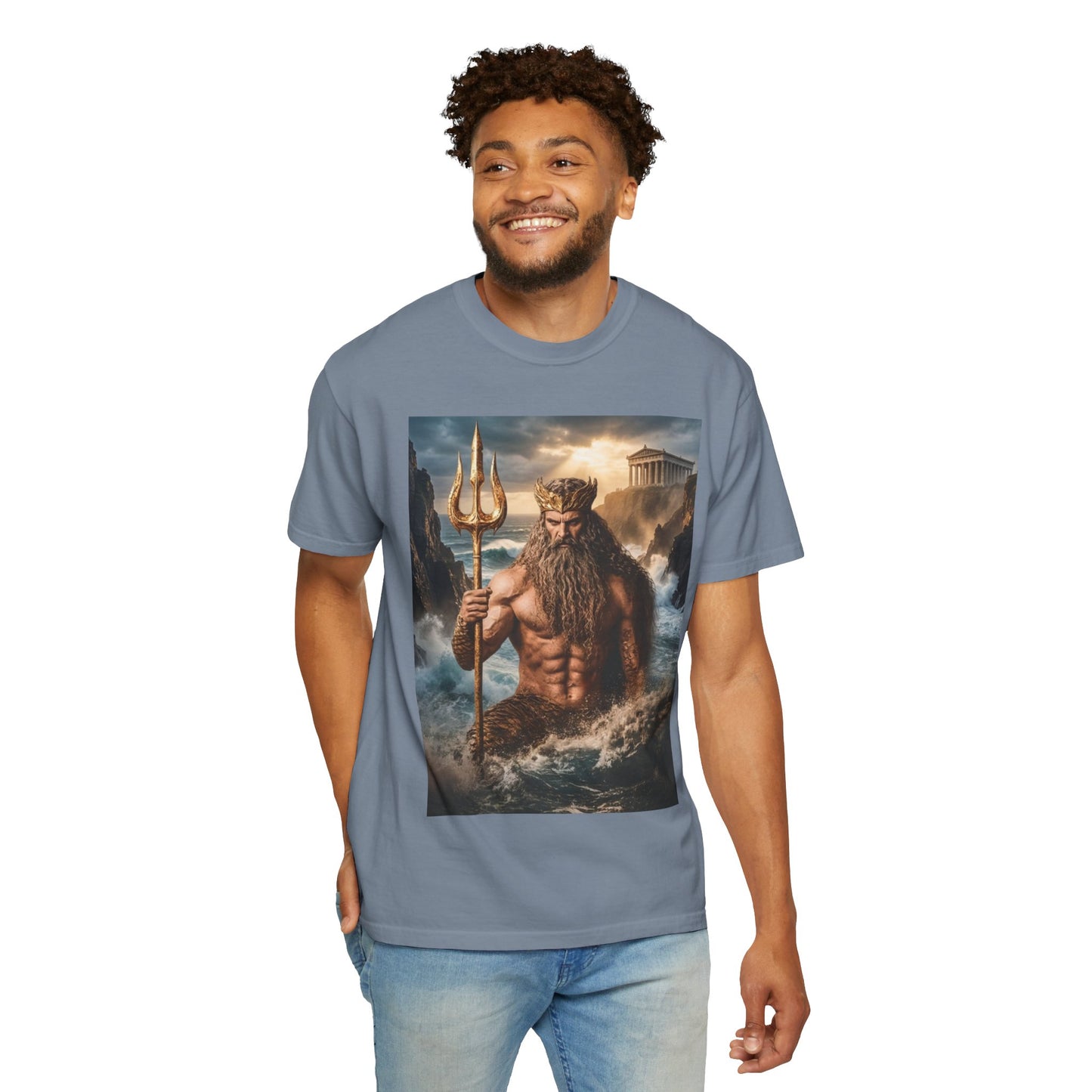 Poseidon Trident Tee — Mythic Sea God Graphic T-Shirt