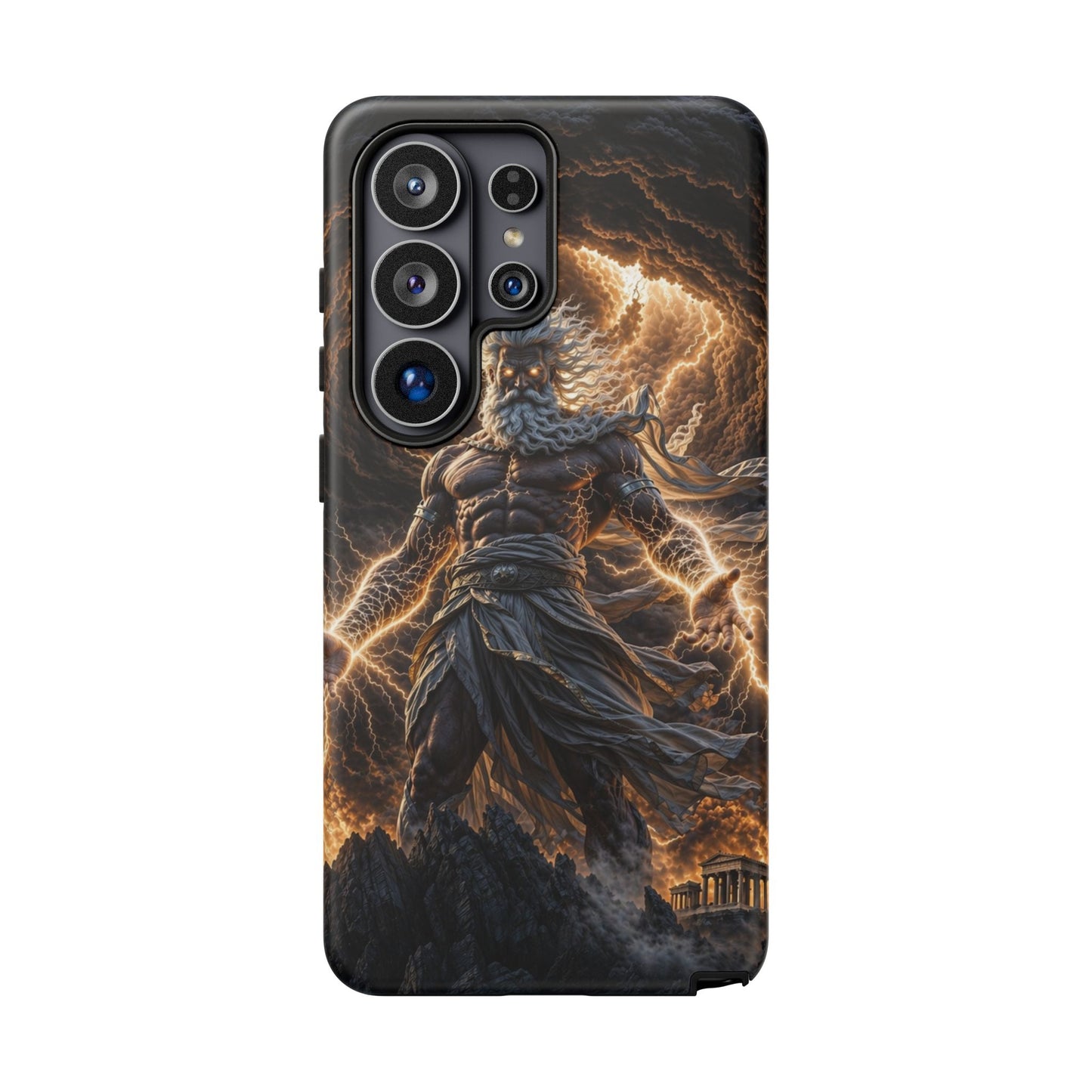 Mythic Thunder God Phone Case — Lightning Warrior Tough Protective Cover