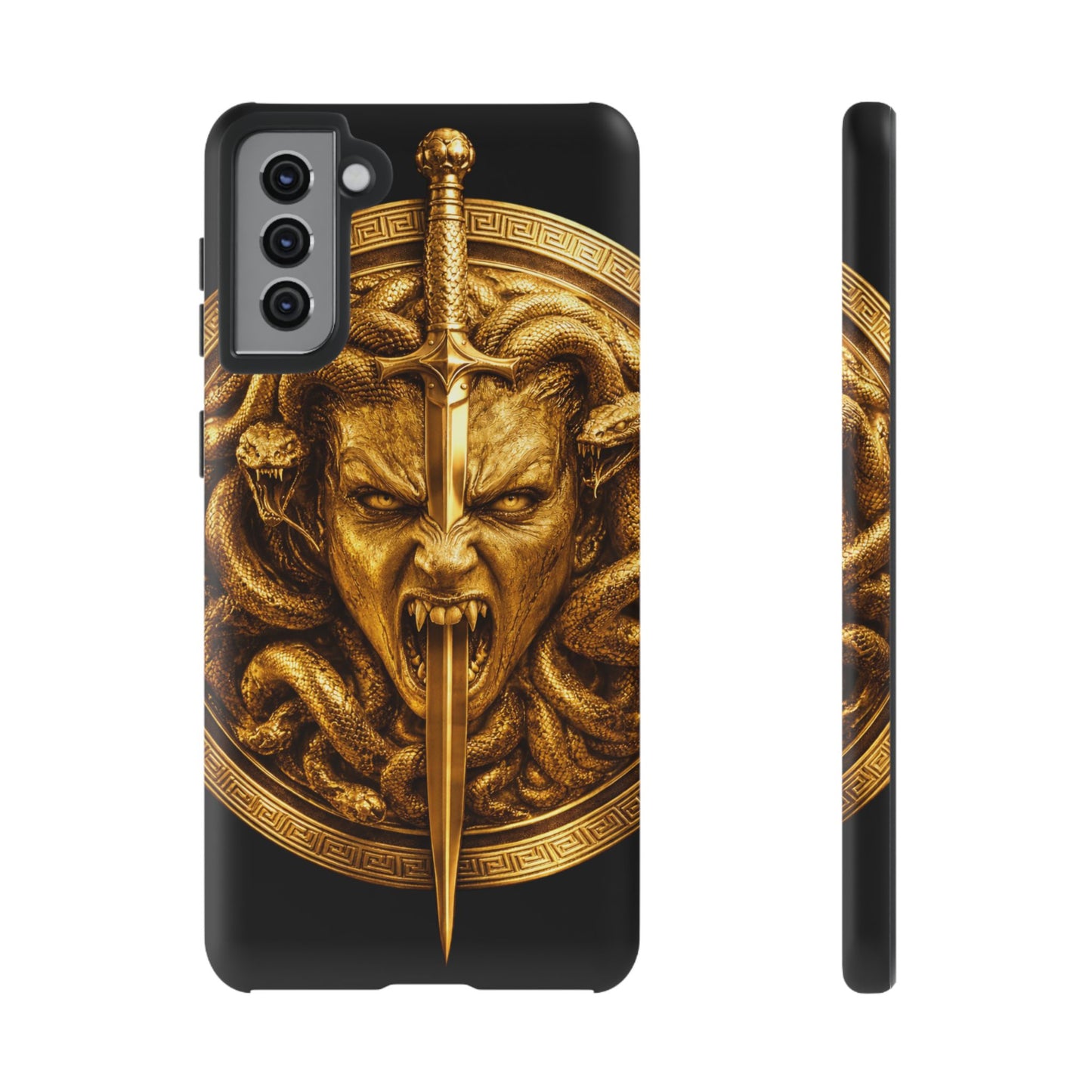 Phone Case — Gold Medusa Dagger Armor iPhone Cover