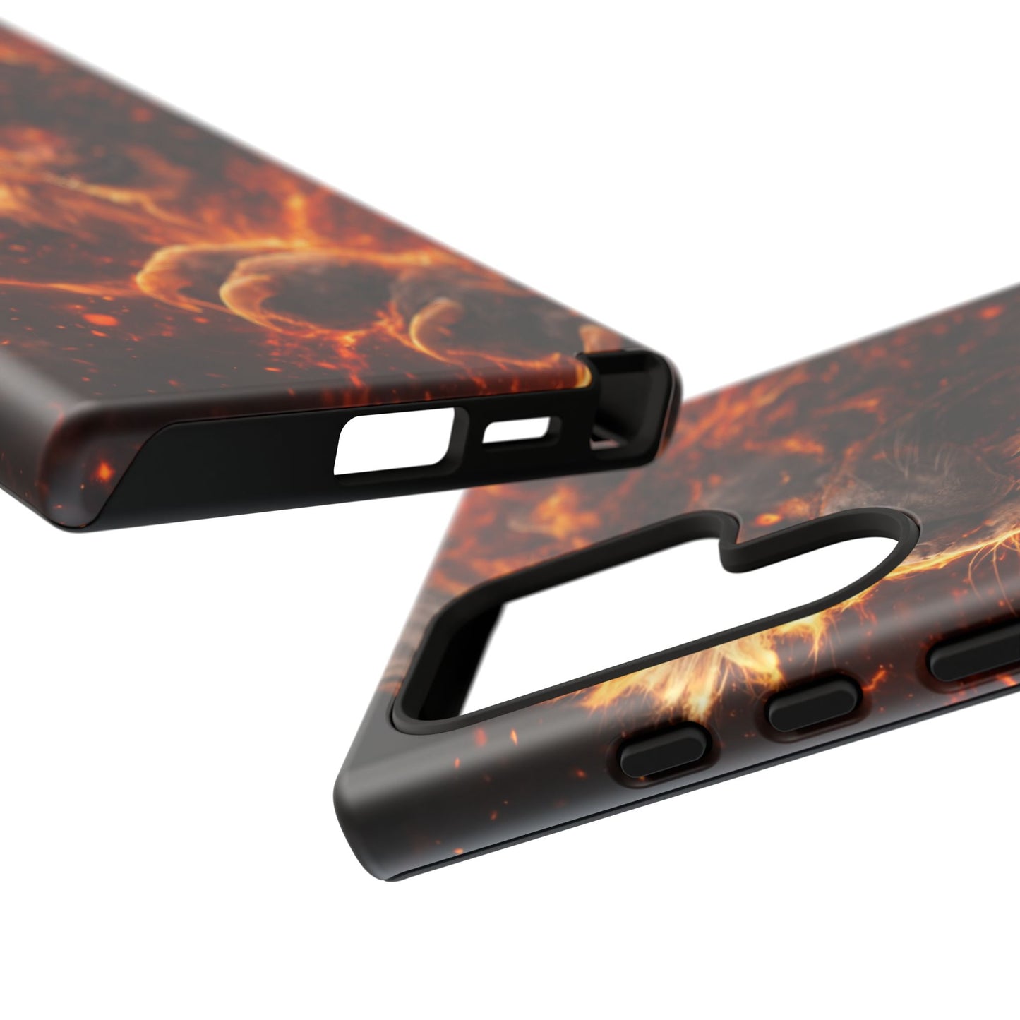 Fire Lion Phone Case — Fierce Flaming Lion Armor for Smartphones