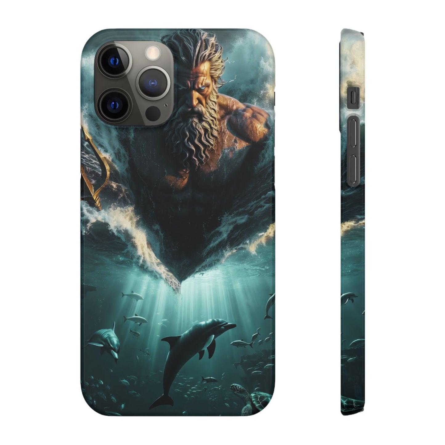 poseidon God Phone Case – Mythic Triton Ocean iPhone Snap Case