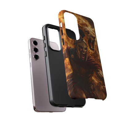 Spartan Lion Phone Case – Fierce Warrior Armor iPhone Case