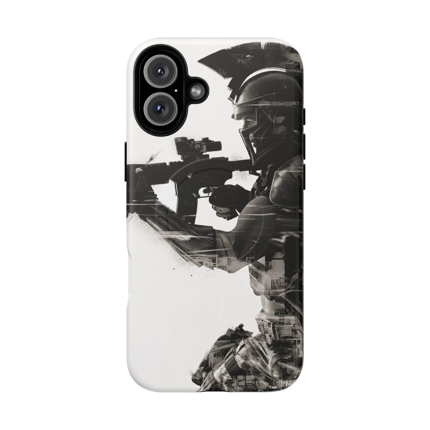 Tough Magnetic Case — Tactical Soldier Silhouette iPhone Cover