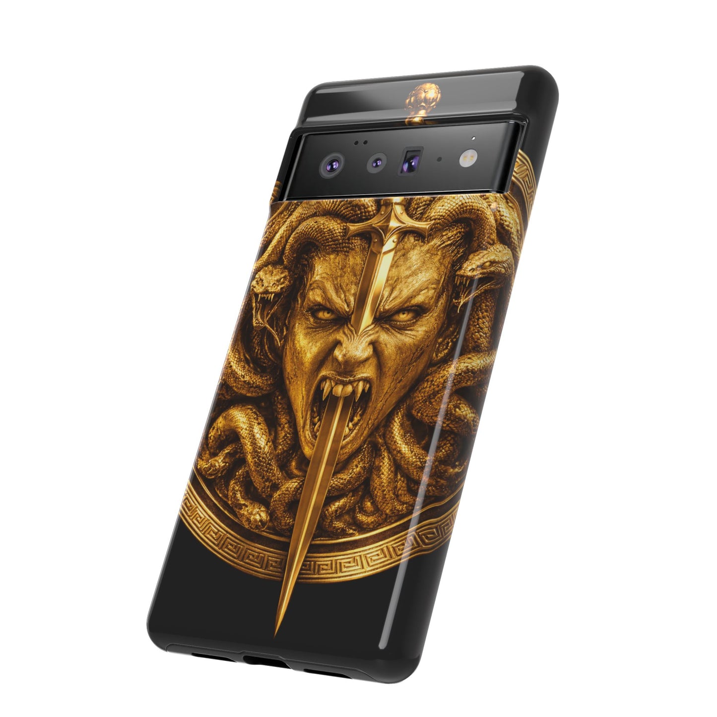 Phone Case — Gold Medusa Dagger Armor iPhone Cover