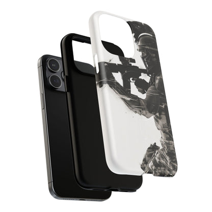 Tough Magnetic Case — Tactical Soldier Silhouette iPhone Cover