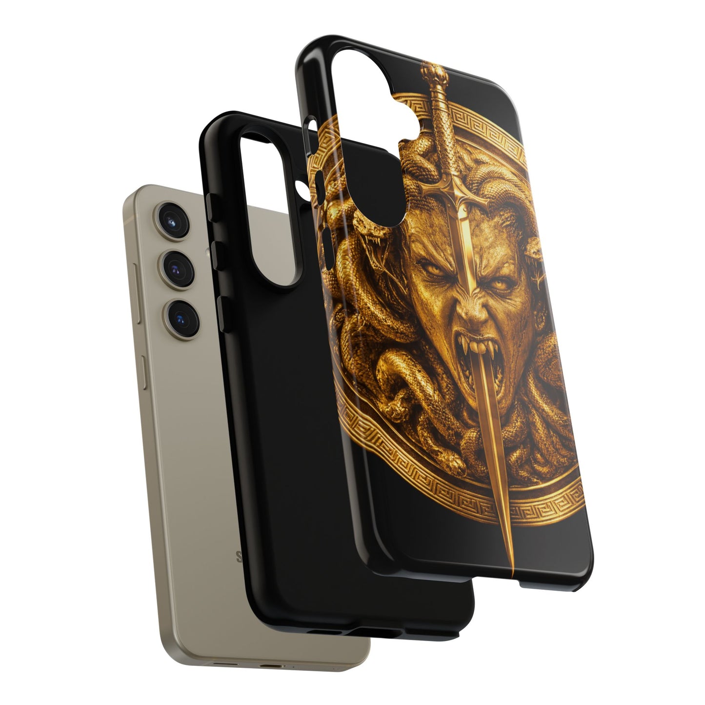 Phone Case — Gold Medusa Dagger Armor iPhone Cover