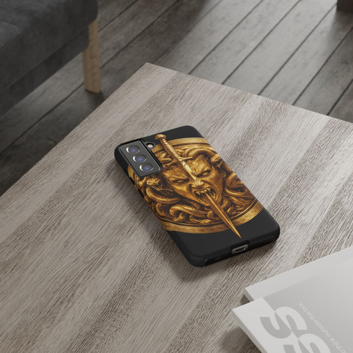 Phone Case — Gold Medusa Dagger Armor iPhone Cover